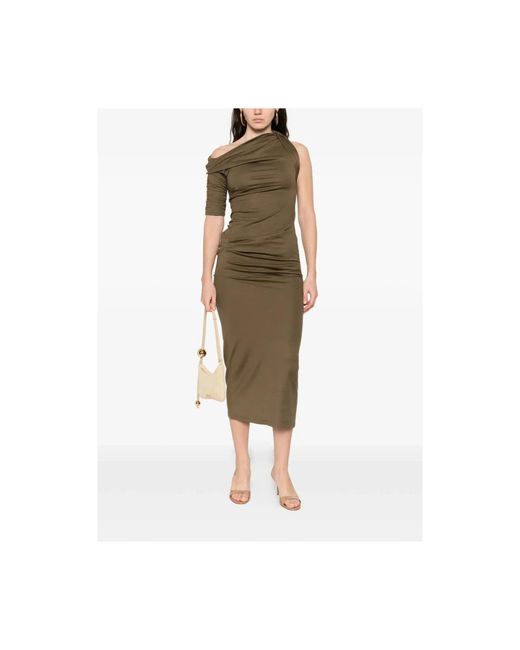 Midi Dresses Jacquemus de color Green