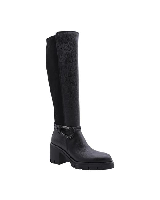 Hispanitas Black Heeled Boots