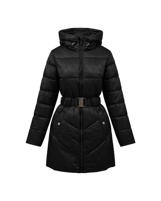 Down Coats Guess de color Black