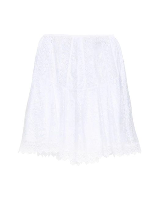 Charo Ruiz White Short Skirts