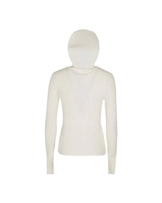 ANDREA ADAMO White Hoodies