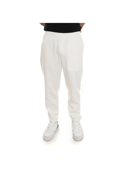 Sweatpants di Emporio Armani in White da Uomo