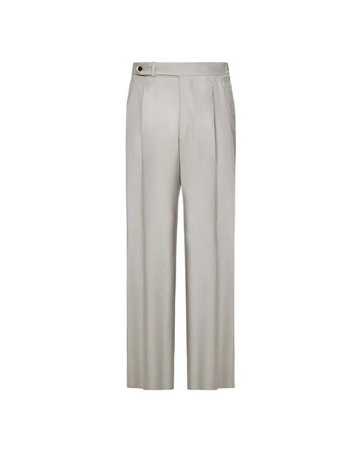 Franzese Collection Gray Wide Trousers for men
