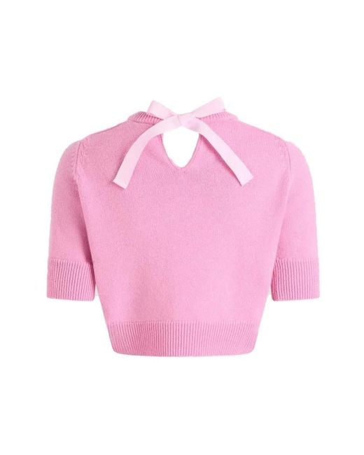 Patou Pink Round-Neck Knitwear