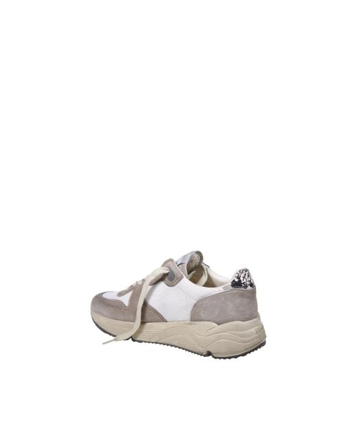 Golden Goose Deluxe Brand White Suede And Leather Sneakers