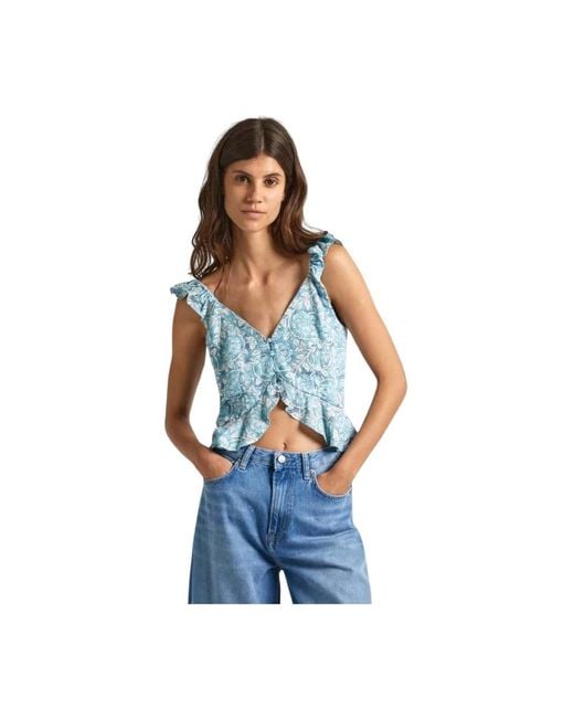 Pepe Jeans Blue Blouses
