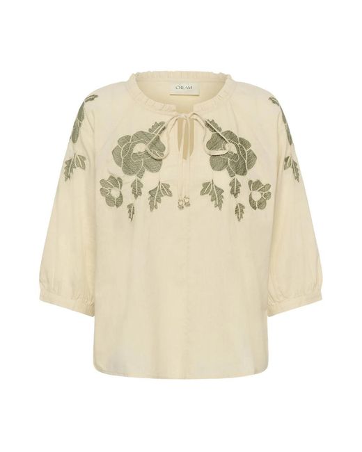 Cream Blouses &Amp; Hemden in het Natural