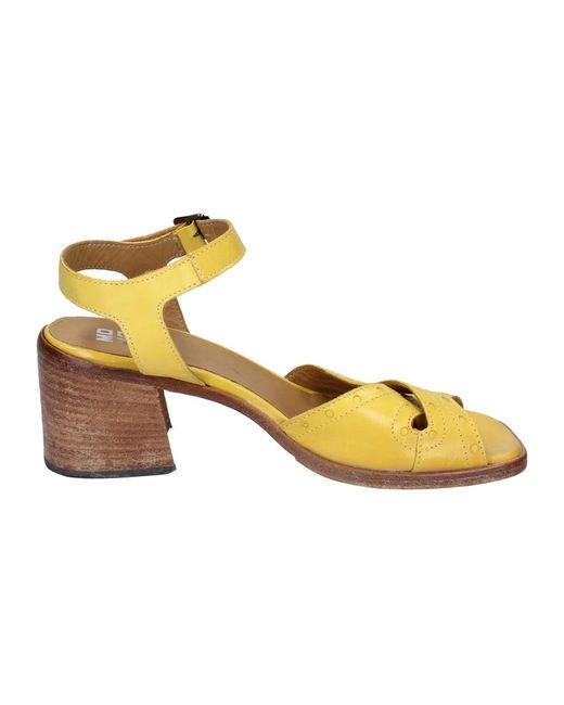 Moma Yellow High Heel Sandals