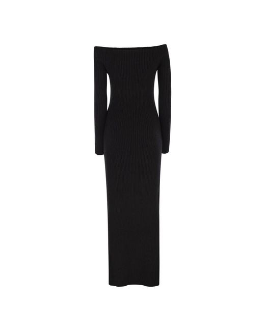 Max Mara Black Knitted Dresses