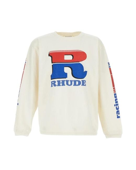 Rhude White Sweatshirts for men