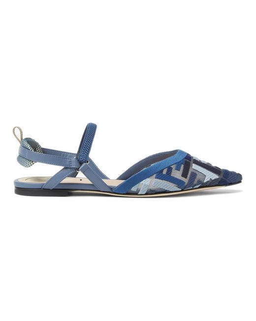 Ballerinas Fendi de color Blue