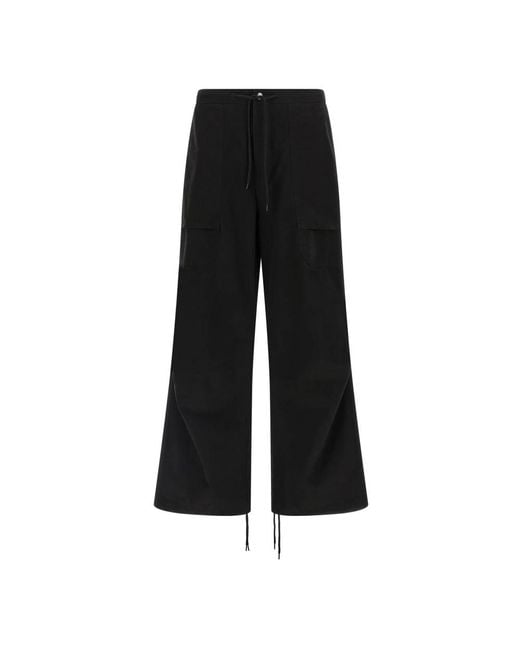 Entire studios Black Wide Trousers for men