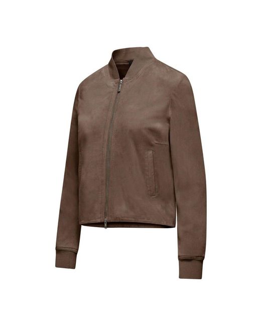 Leather Jackets di Bomboogie in Brown