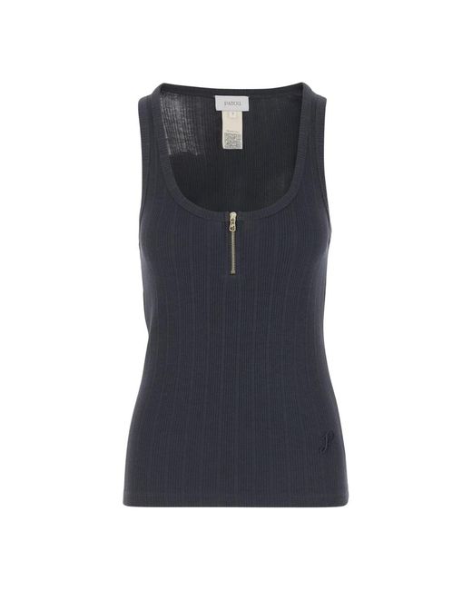 Sleeveless Tops Patou de color Blue
