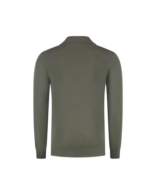 Zanone Green Polo Shirts for men