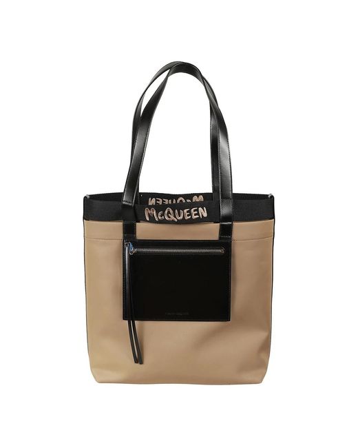 Alexander McQueen Tote Bags in het Black voor heren