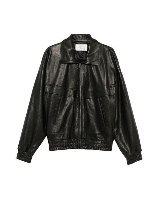 Leather Jackets Saint Laurent de hombre de color Black