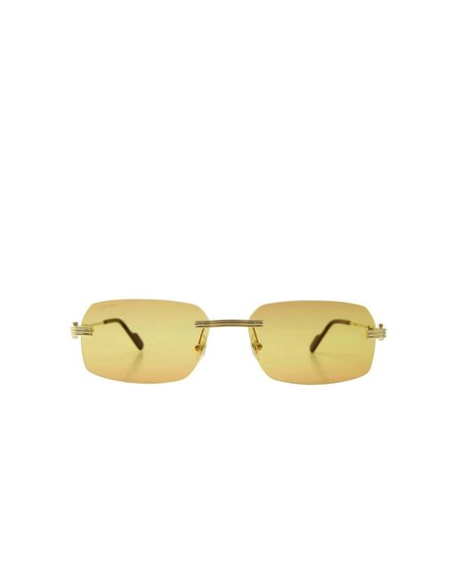 Cartier Yellow Sunglasses