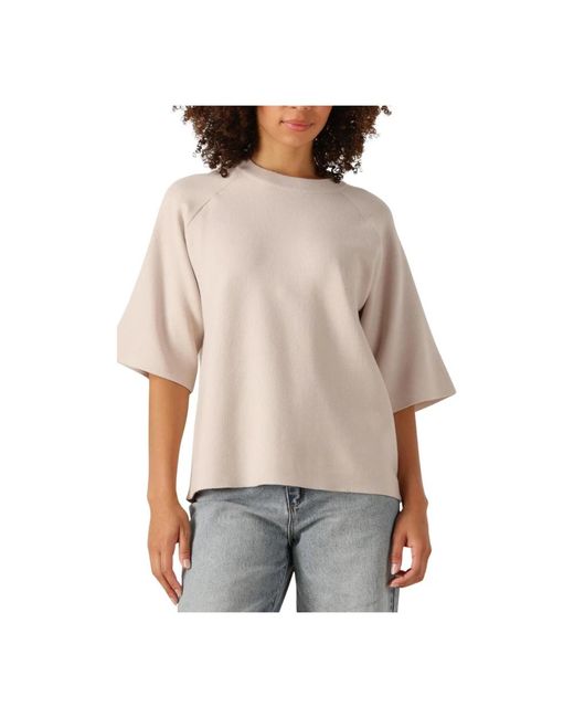 Object Truien & Vesten ,Objreynard 2/4 Gebreide Pullover in het Natural