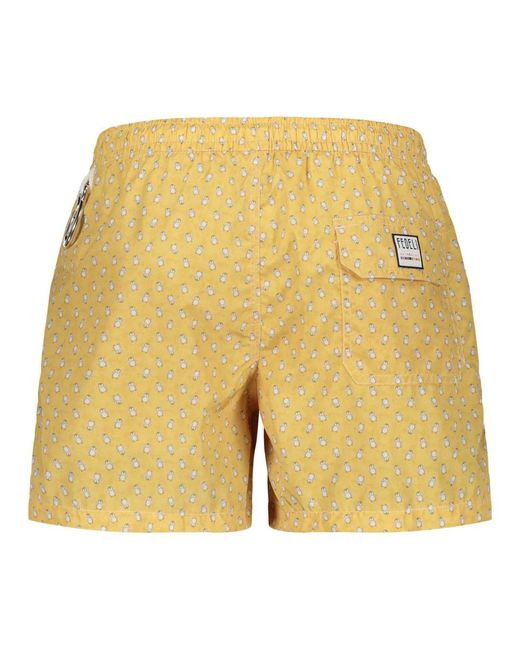 Fedeli Yellow Beachwear for men