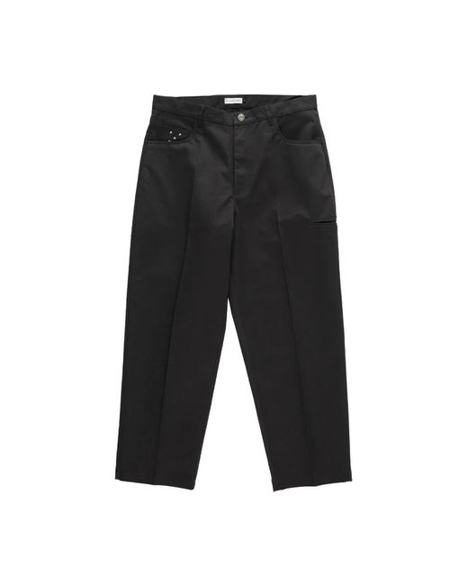 Straight Trousers Pop Trading Co. de hombre de color Black
