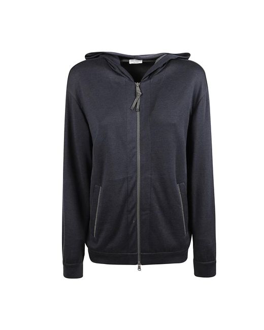 Brunello Cucinelli Black Zip-Throughs