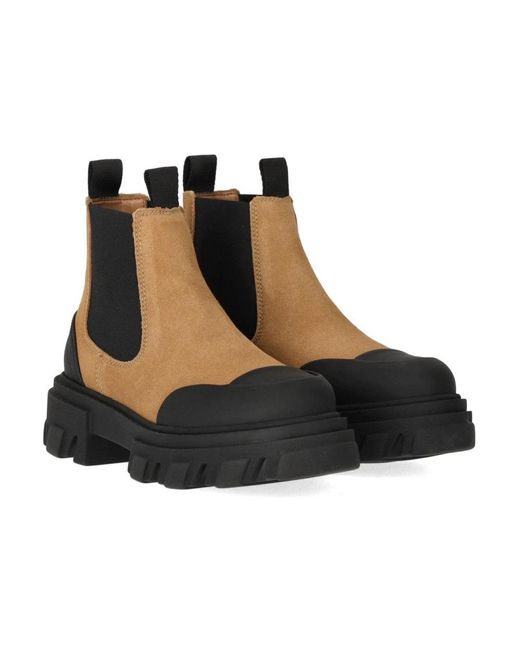 Chelsea Boots Ganni en coloris Black