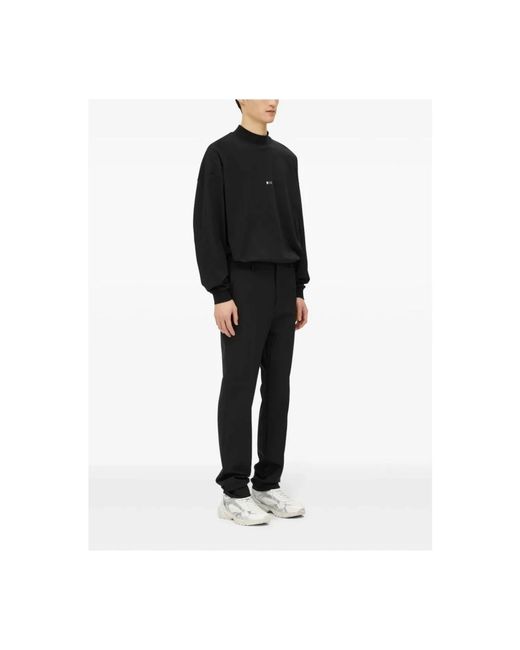 MSGM Broeken ,Zwart ,Wol Zwarte Broek in het Black voor heren