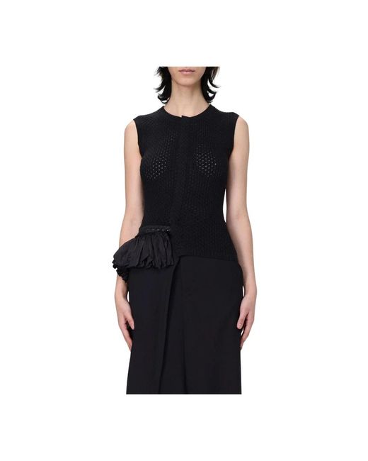 Sleeveless Tops di MM6 by Maison Martin Margiela in Black