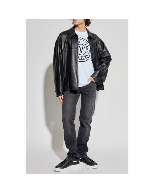 Versace Jeans Couture Gray T-Shirts for men