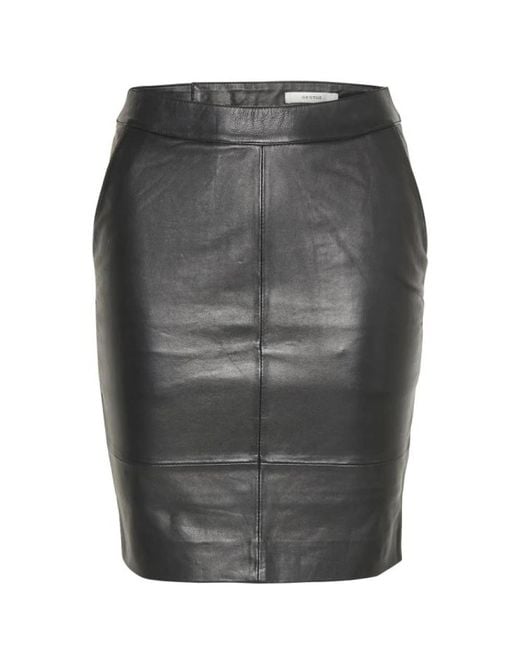 Gestuz Gray Leather Skirts