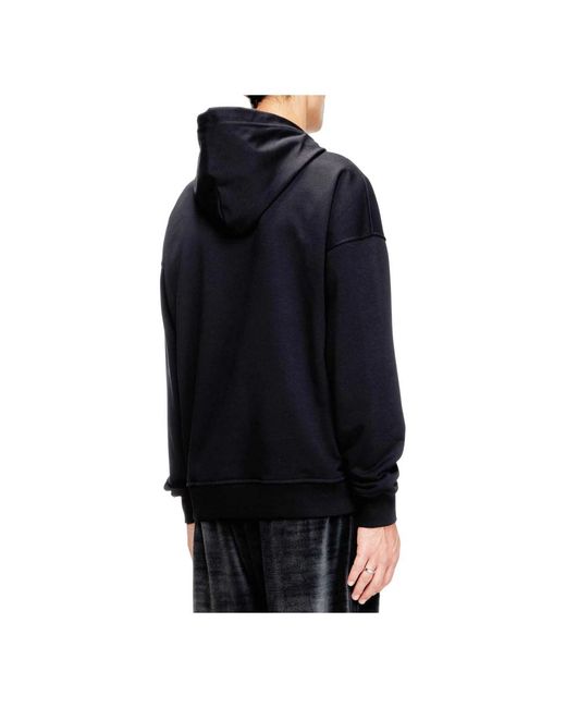 DIESEL Black Hoodies for men