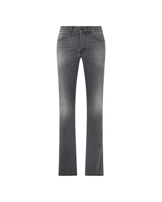Moorer Gray Slim Fit Jeans for men