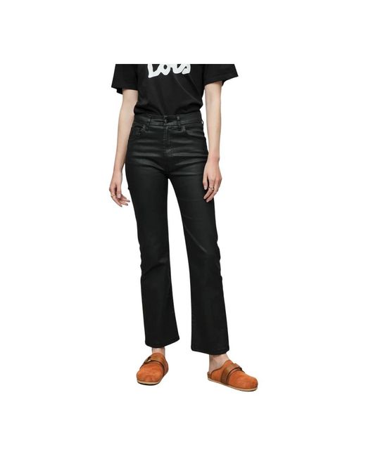 Lois Black Straight Jeans