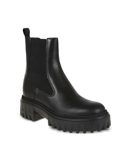 Hogan Black Sophisticated Ankle Boots With Sole