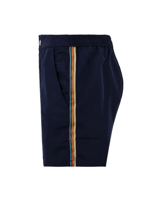 Paul Smith Badmode ,Blauw ,Polyester Blauwe Signature Stripe Zwemshorts in het Blue voor heren