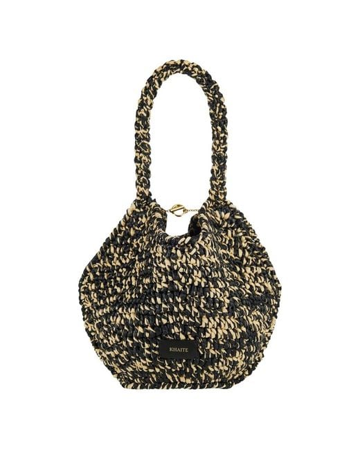 Khaite Black Bucket Bags