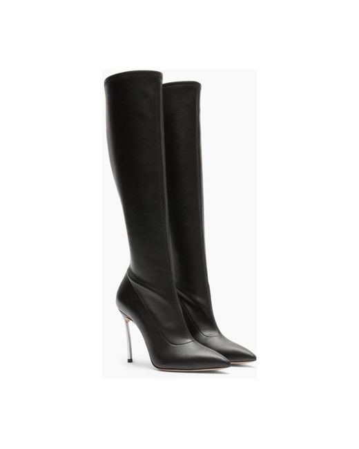 Casadei Black Heeled Boots