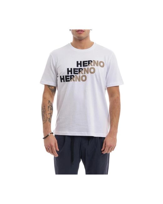 Herno White T-Shirts for men
