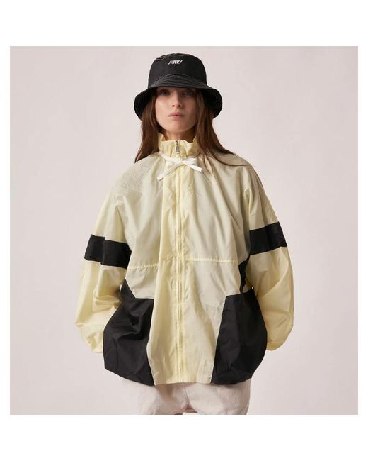 Autry Jassen ,Geel ,Nylon Nylon Oversize Jas in het Natural