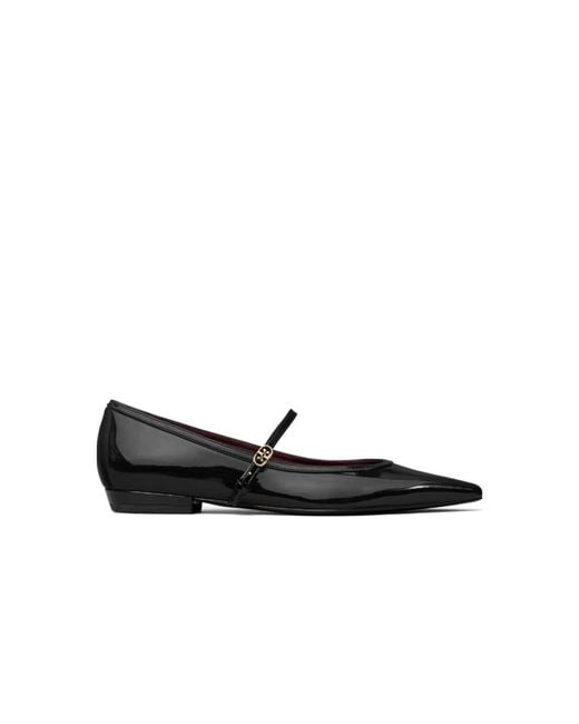 Tory Burch Black Ballerina Shoes
