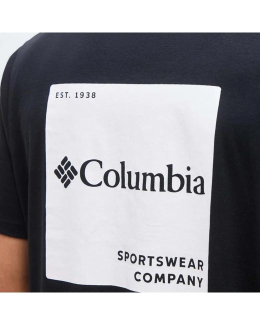 Columbia Csc Logo Back Tee in het Black voor heren