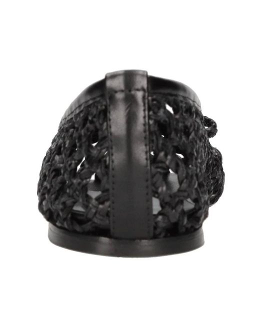 Casadei Black Ballerinas