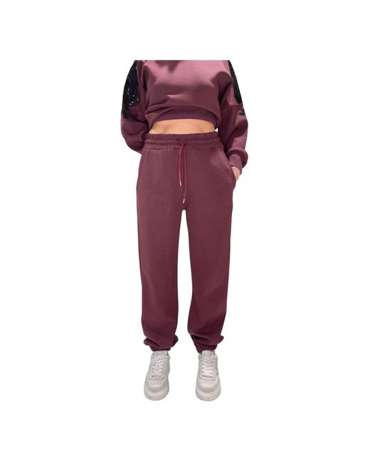 Please Pantaloni Cotone in het Red