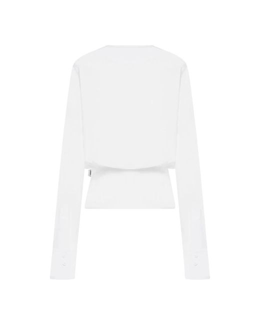 The Attico White Blouses