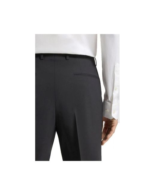 Boss Gray Suit Trousers for men
