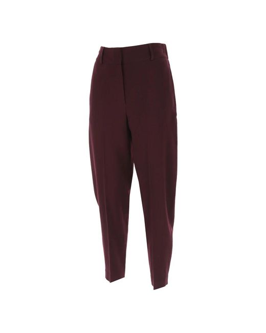 Alysi Purple Tapered Trousers