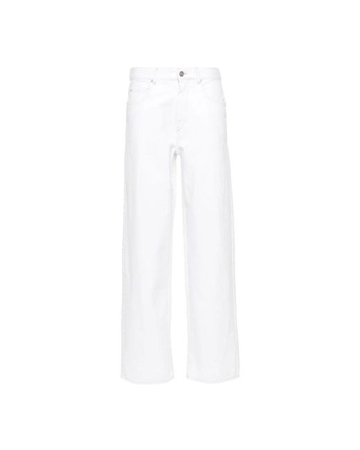 Isabel Marant White Straight Trousers