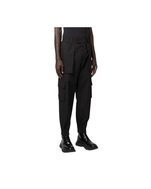 Slim-Fit Trousers Alexander McQueen de hombre de color Black