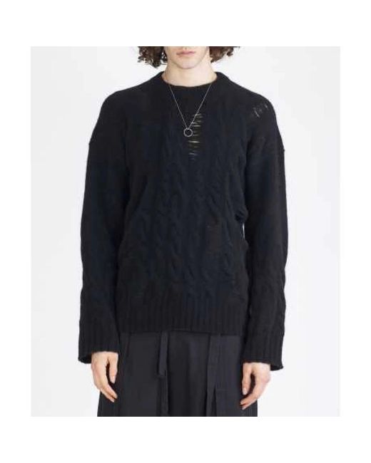 Isabel Benenato Blue Round-Neck Knitwear for men